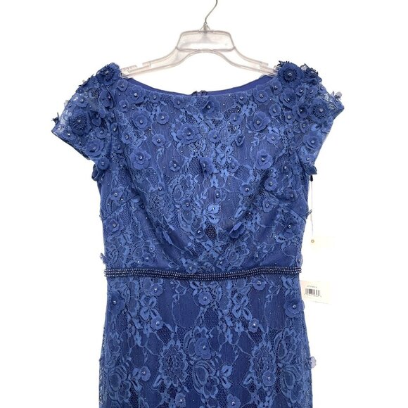 Mac Duggal Floral 3D Embellished Formal Maxi Dress Gown Sz 8 NWT - Picture 5 of 9